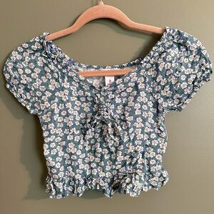 Kids Floral  Smocked Matching Set